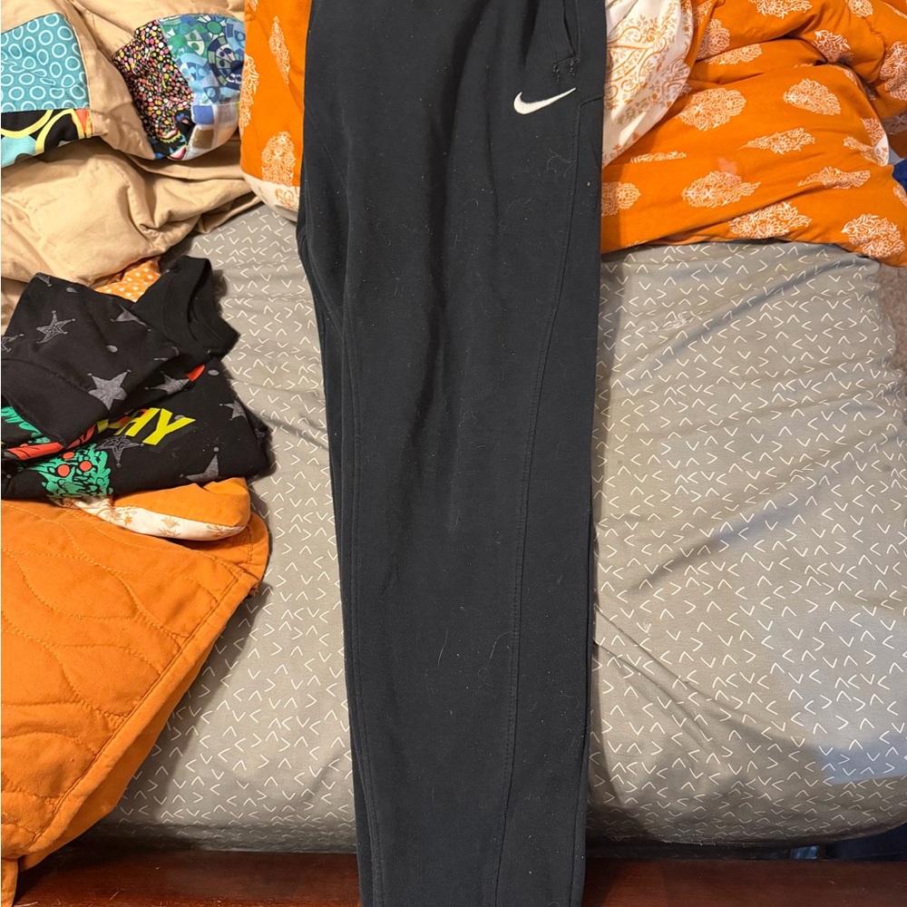 Nike Dark Joggers with White Logo